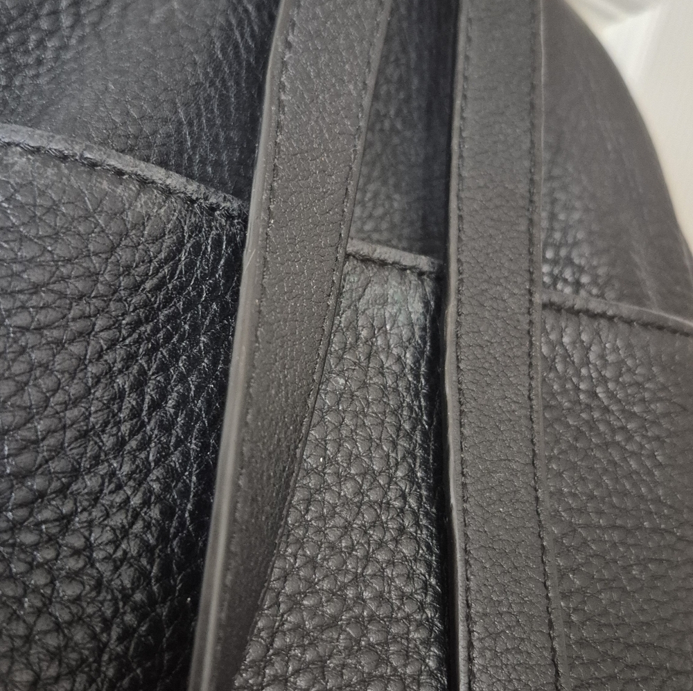 Rebecca Minkoff Julian Backpack Black Pebbled Leather Center Zip Restored - Picture 11 of 16